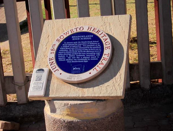 Meadowlands School Plaque - Joburgpedia