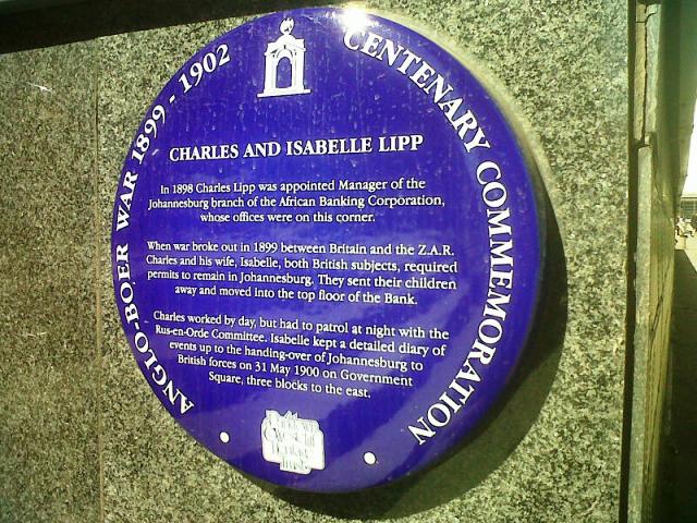 Charles and Isabelle Lipp Blue Plaque - Heritage Portal - 2012