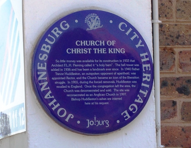 Church of Christ the King Blue Plaque - Heritage Portal - 2012