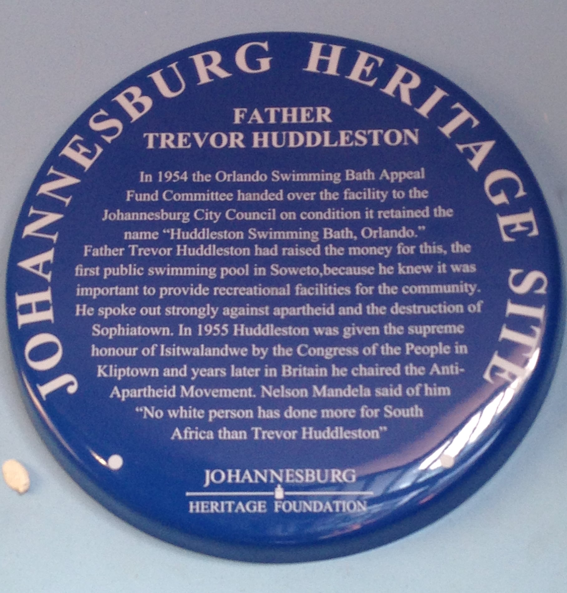 Father Trevor Huddleston - Johannesburg Heritage Foundation