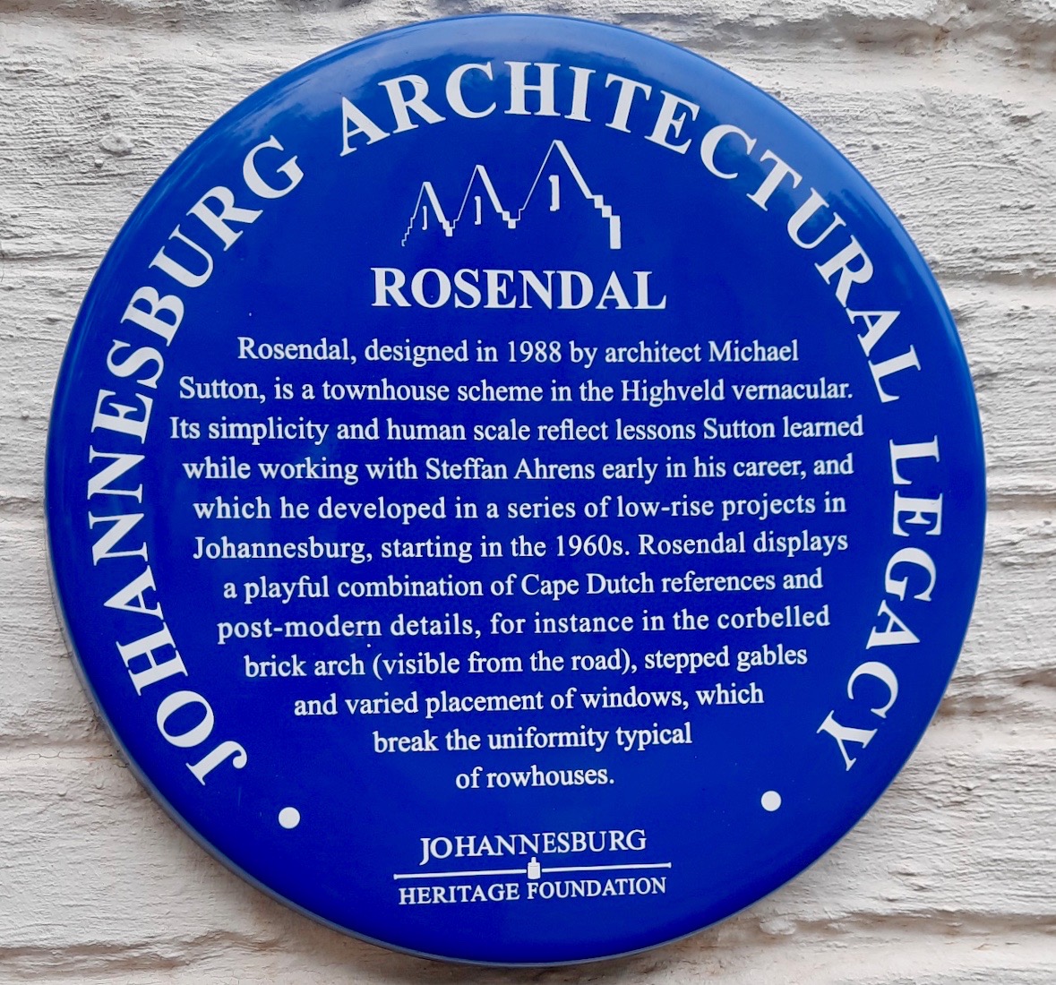 Rosendal Blue Plaque - Nikeel Gokul