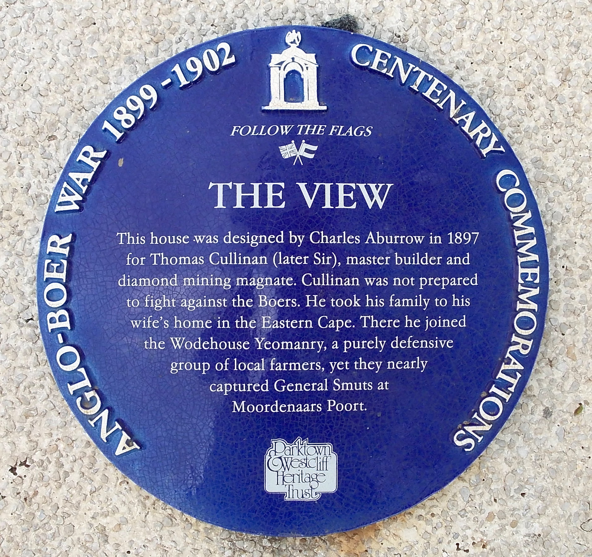 The View Blue Plaque - Heritage Portal - 2012