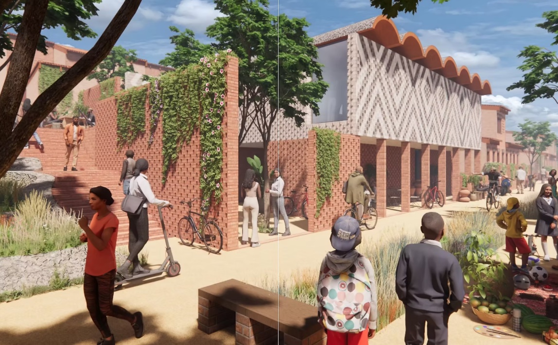 Green City community living in eight neighbourhoods, providing accommodation for 24 000 people