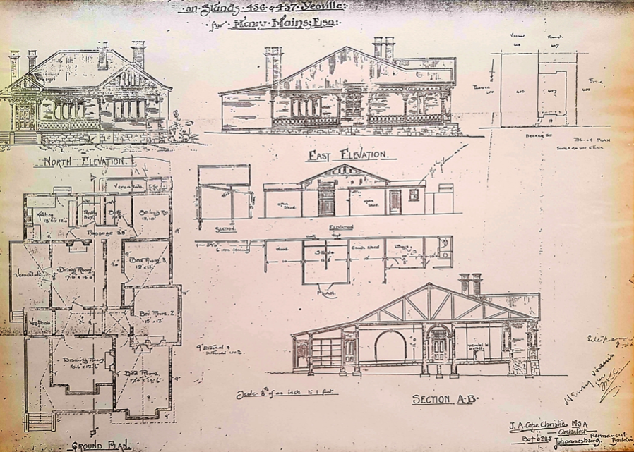 Plans for House Hains - Sourced by Kathy Munro
