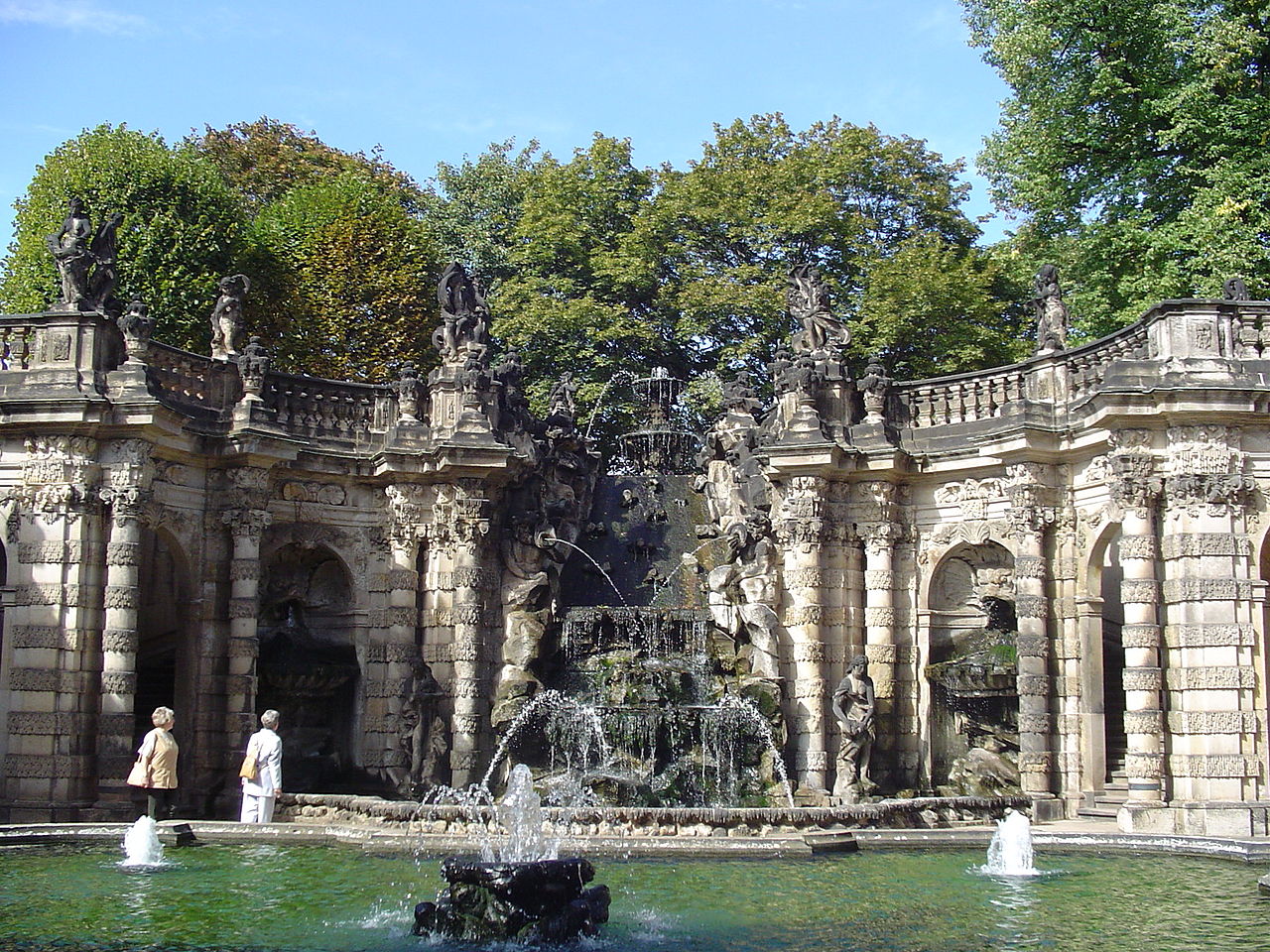 Nymphenbad of the Zwinger palace in Dresden