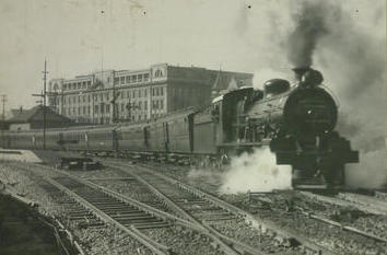 Train leaving Johannesburg for Cape Town in 1930