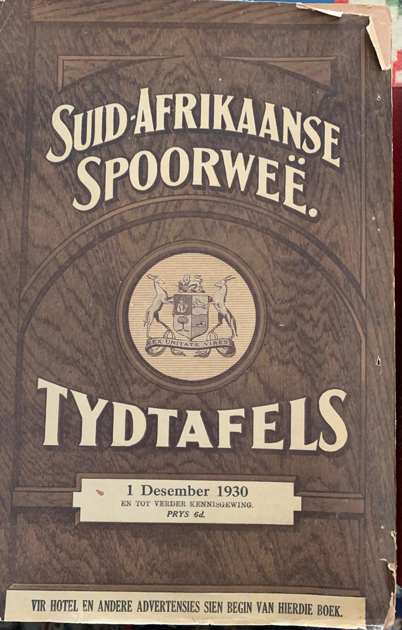 South African Railways Official Timetables