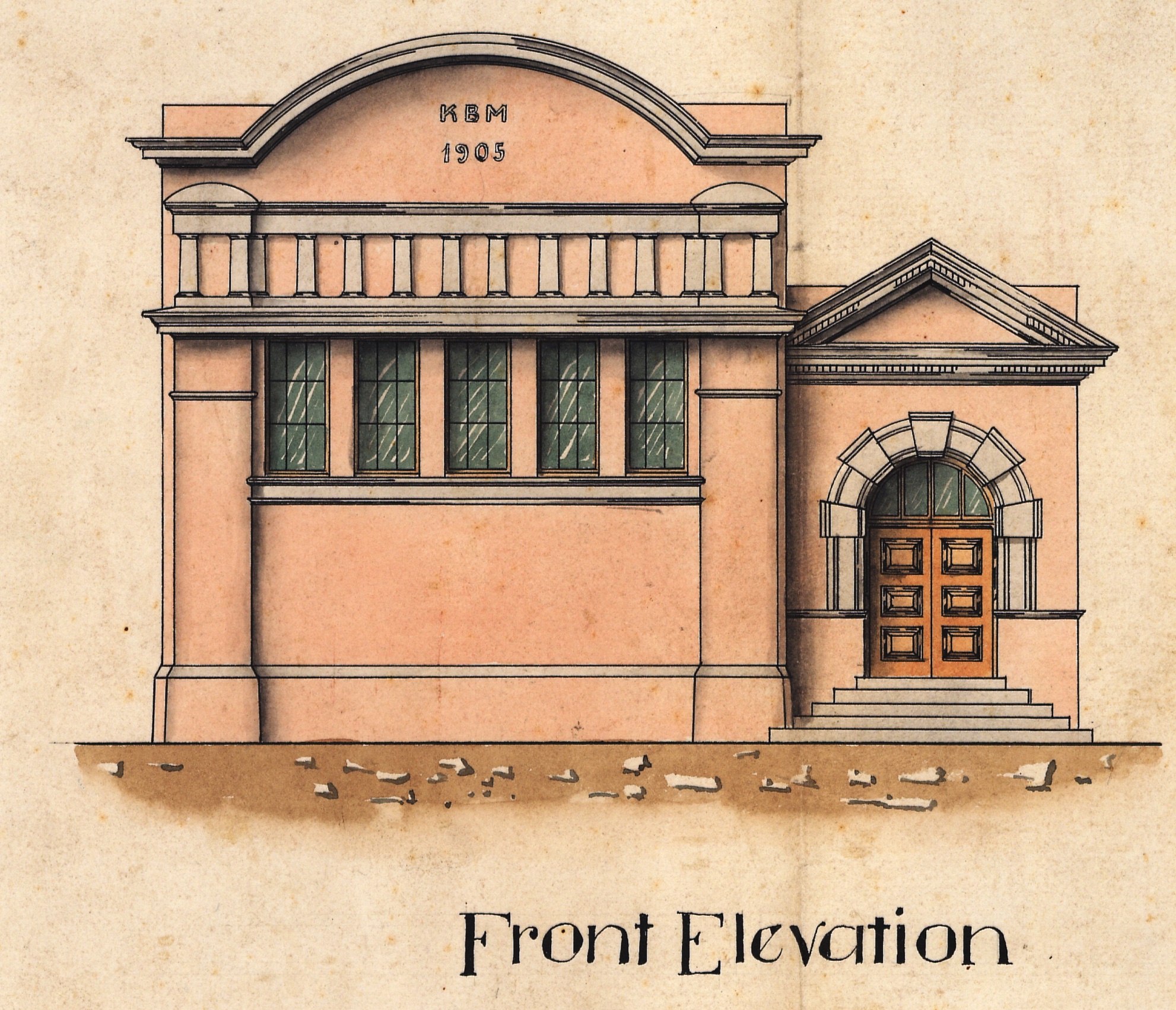 Sewerage pump station 1906 later Community Hall