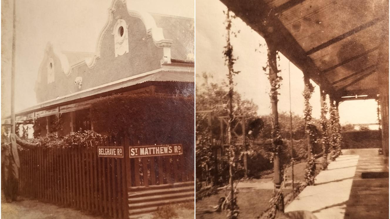 The corner house on Belgrave and St. Matthews Roads in East London