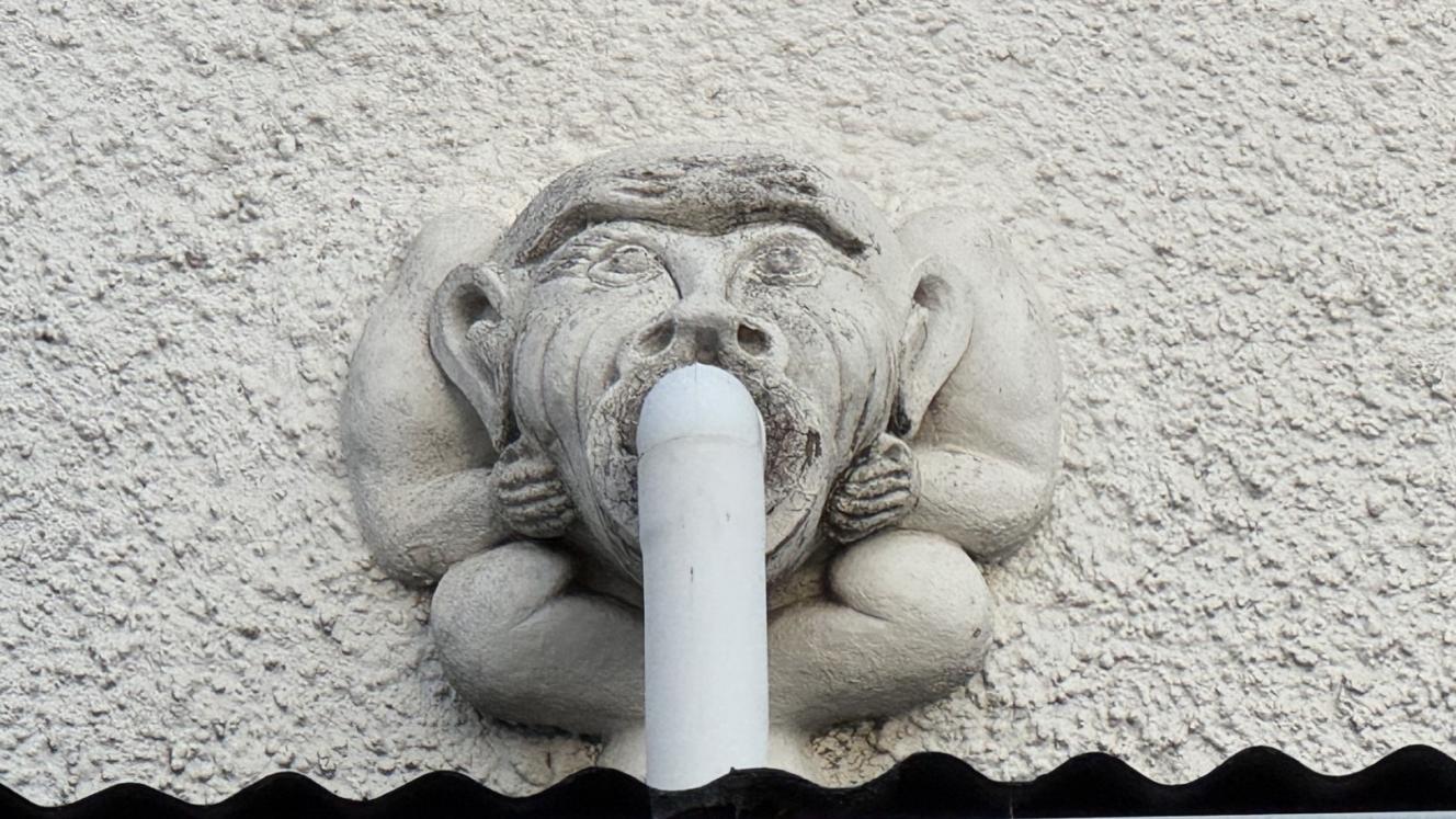 Gargoyle on East London House via William Martinson