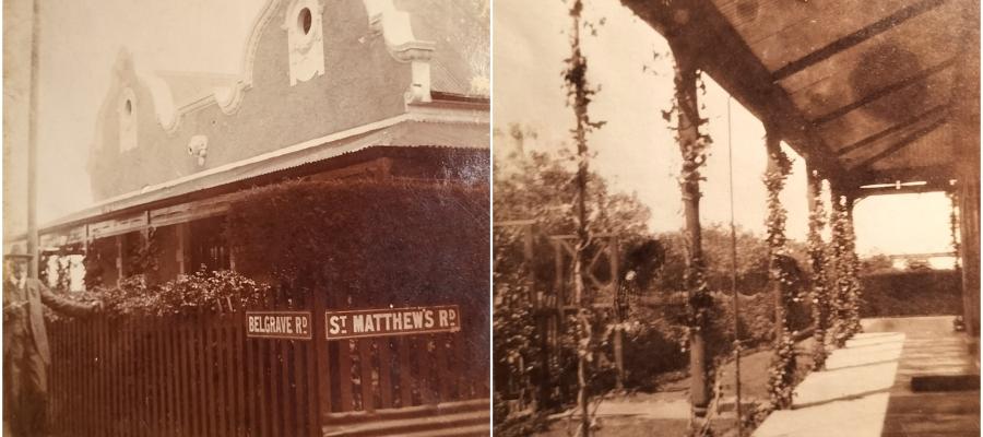 The corner house on Belgrave and St. Matthews Roads in East London