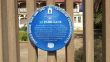 12 Park Lane Blue Plaque - Heritage Portal - 2016
