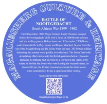 Battle of Nooitgedacht - Magaliesberg Heritage