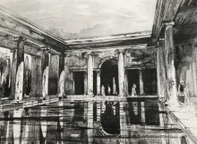 Recreation of sketch of the Kimberley Nymphaeum