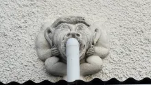 Gargoyle on East London House via William Martinson