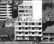 Old photo of Aiton Court from above - source unknown