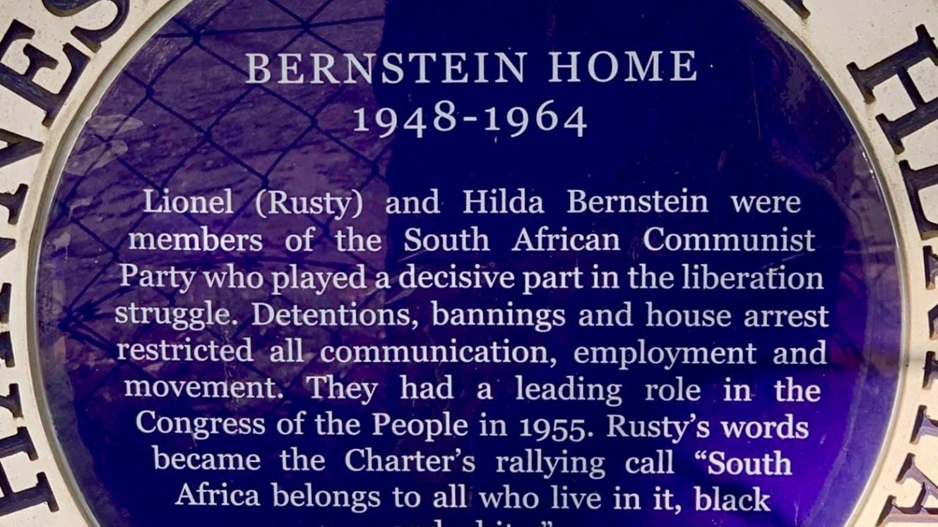 Bernstein Home Blue Plaque - source unknown