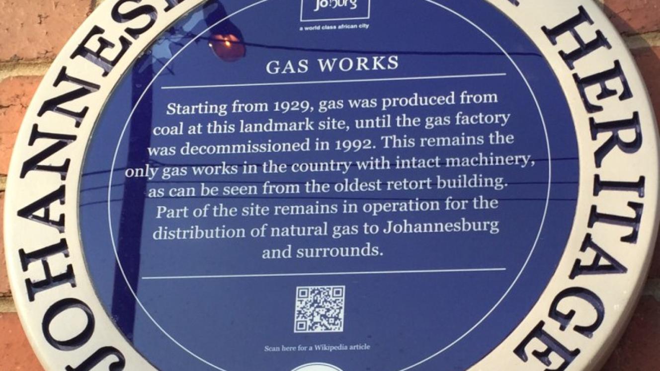 Gas Works Blue Plaque - sourced by Kathy Munro