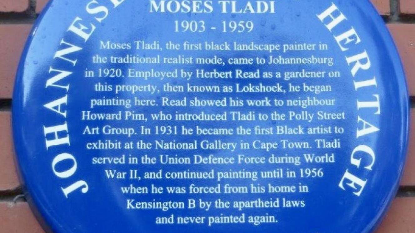 Moses Tladi Blue Plaque - Kathy Munro