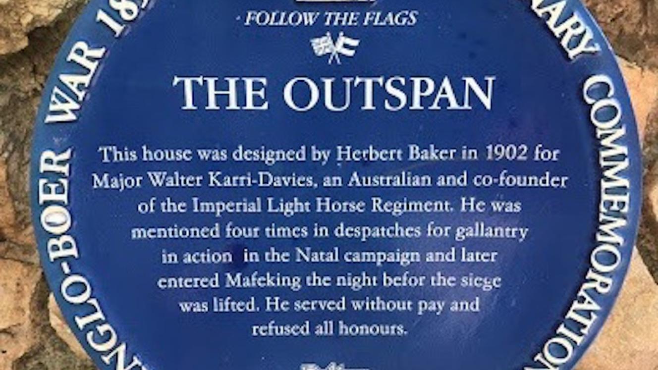 Outspan Blue Plaque - Mayur Chiba