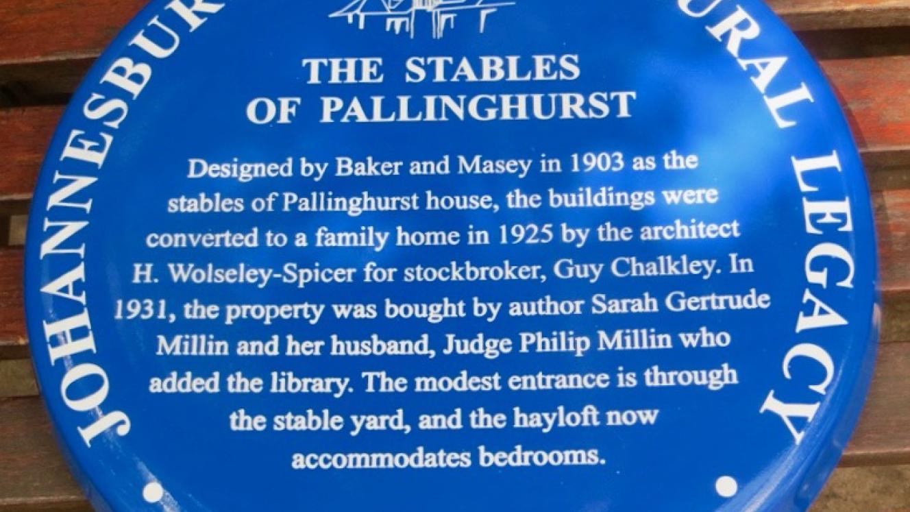 Stables of Pallinghurst Blue Plaque - Kathy Munro