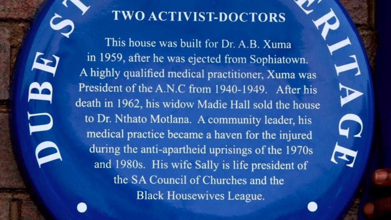 Two Activist-Doctors - Blue Plaque via Kathy Munro