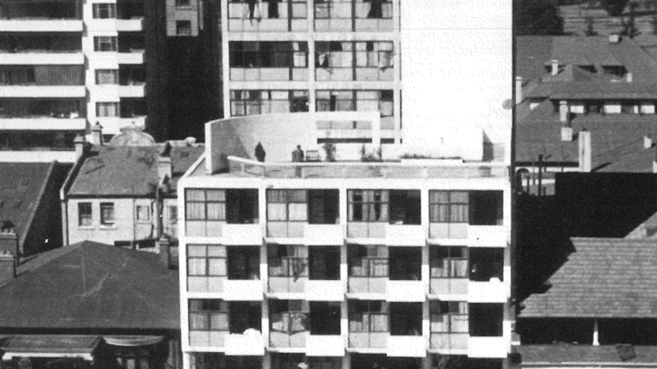 Old photo of Aiton Court from above - source unknown