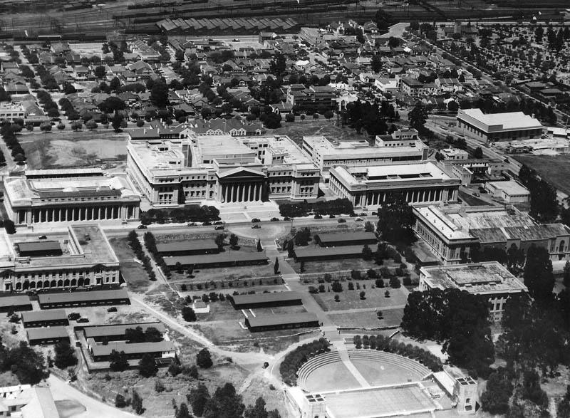 Aerial view of Wits 1940s - Wits University