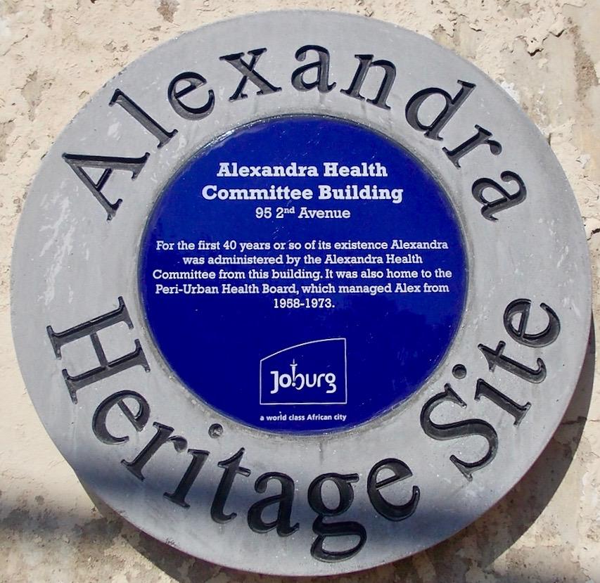 Alexandra Health Committee Plaque Blue Plaque - Heritage Portal - 2012