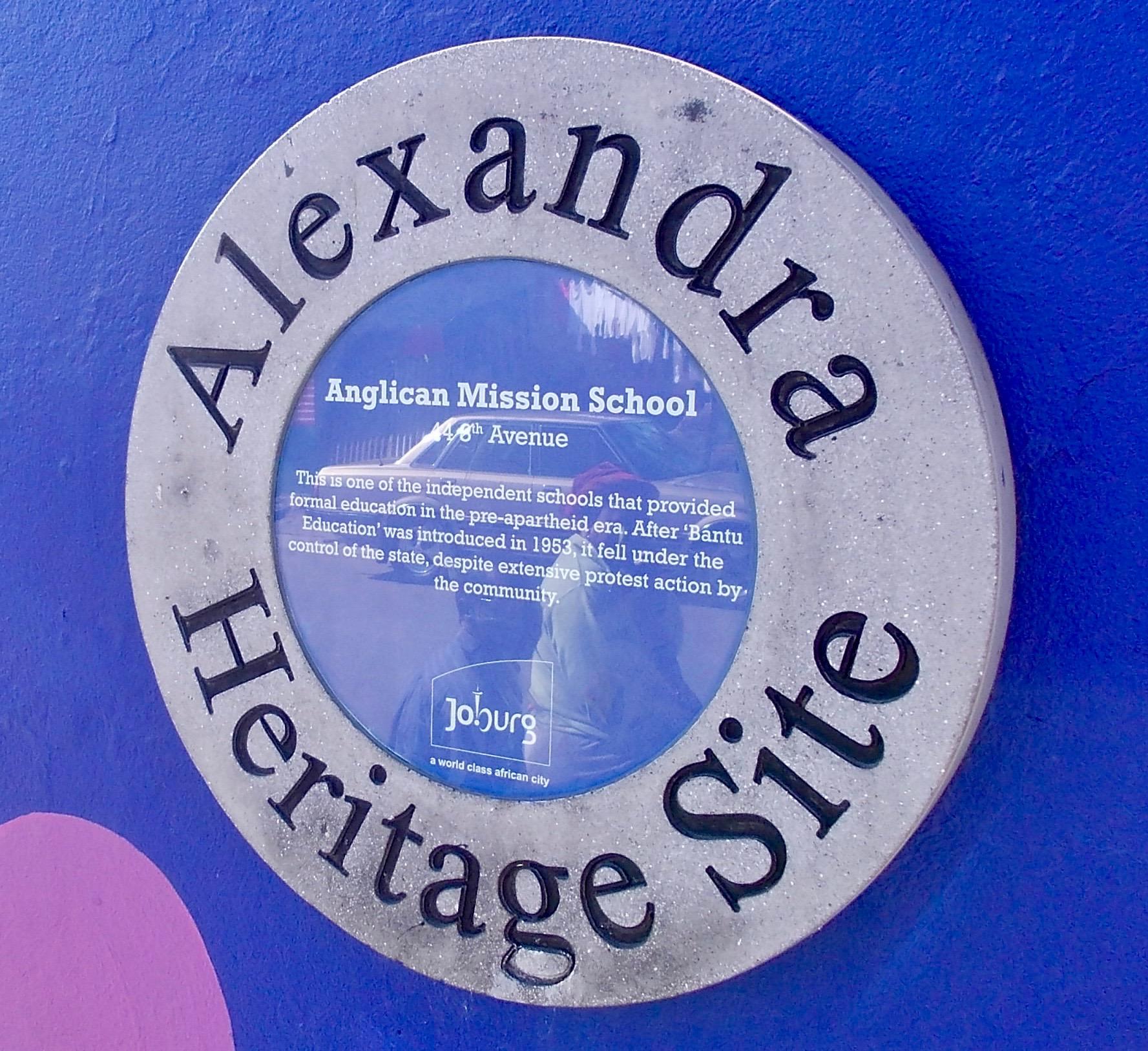 Anglican Mission School Blue Plaque - Heritage Portal - 2012