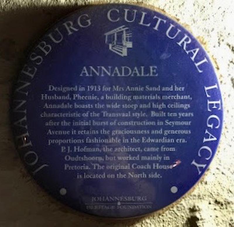 Annadale Blue Plaque - Mayur Chiba