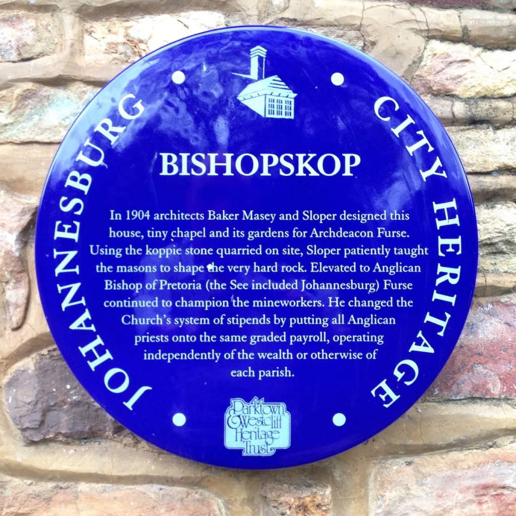 Bishopskop Blue Plaque - Heritage Portal - 2013