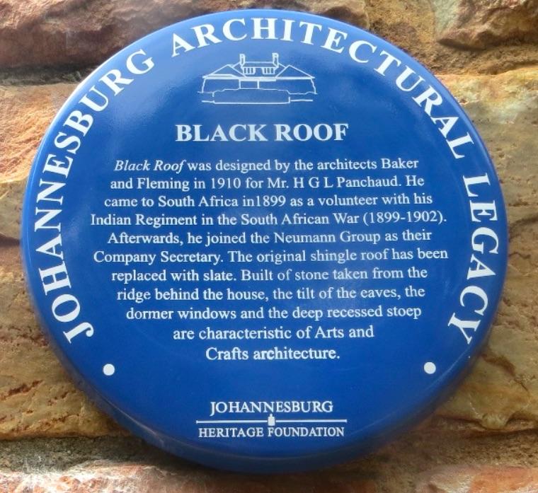 Black Roof Blue Plaque - Kathy Munro - 2021