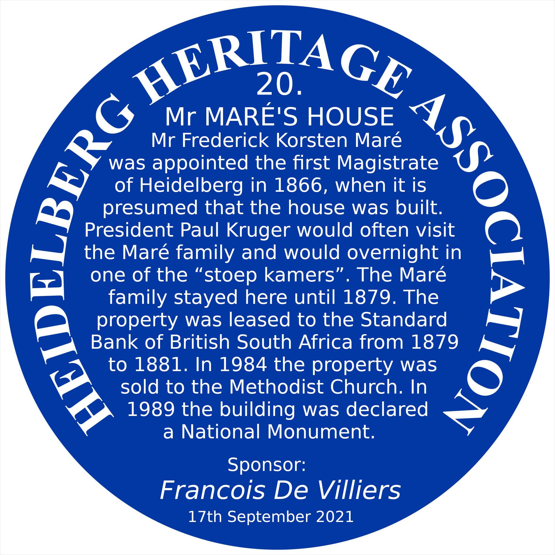 Blue Plaque 20 Heidelberg Heritage Association