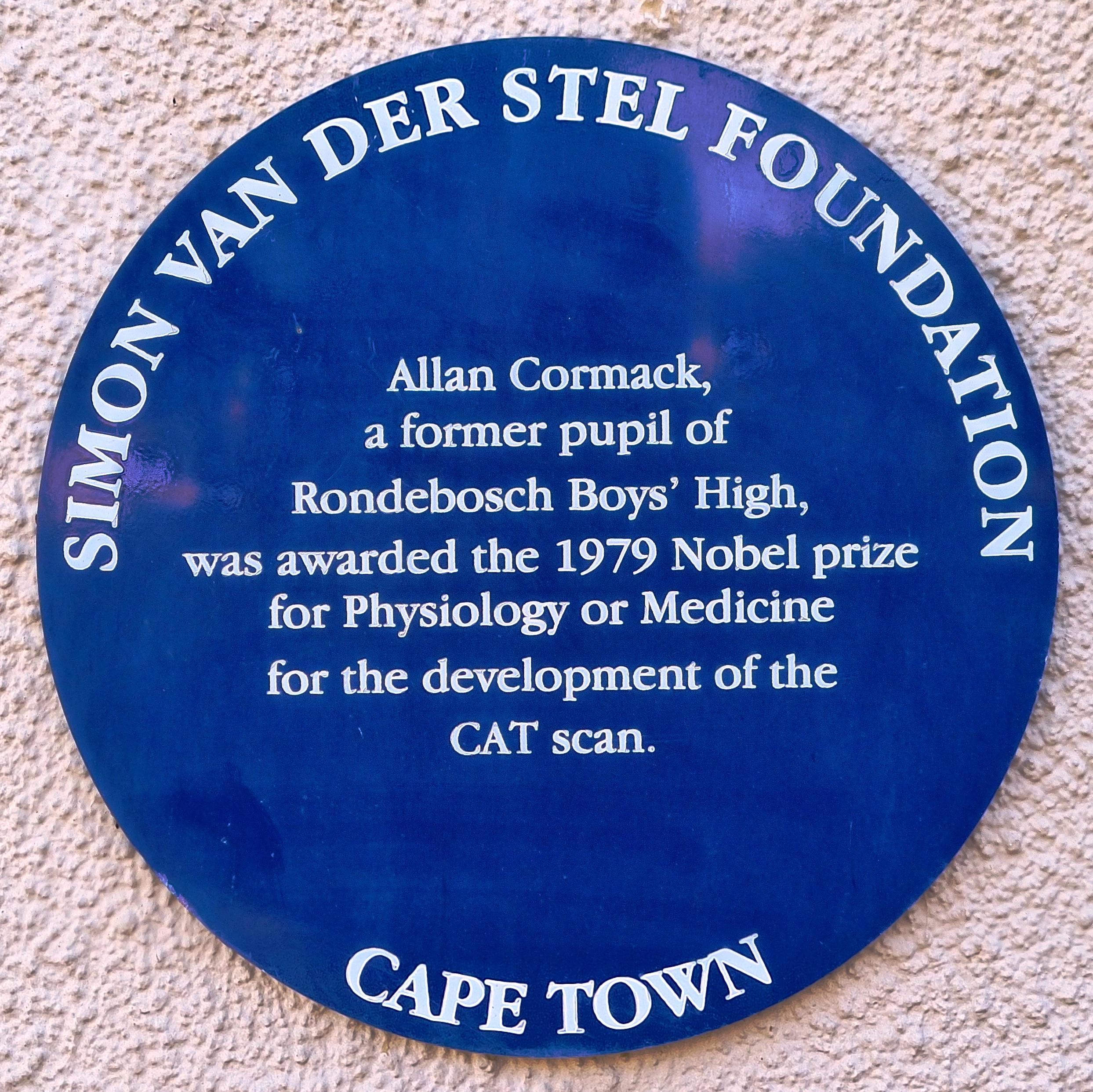 Blue Plaque at Rondebosch Boys High School via Andre Ross