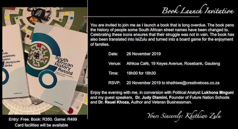 Book Launch - South African History Retold