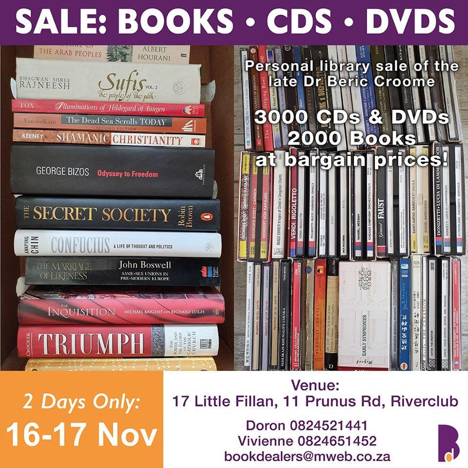 Bookdealers sale of the collection of Beric Croome
