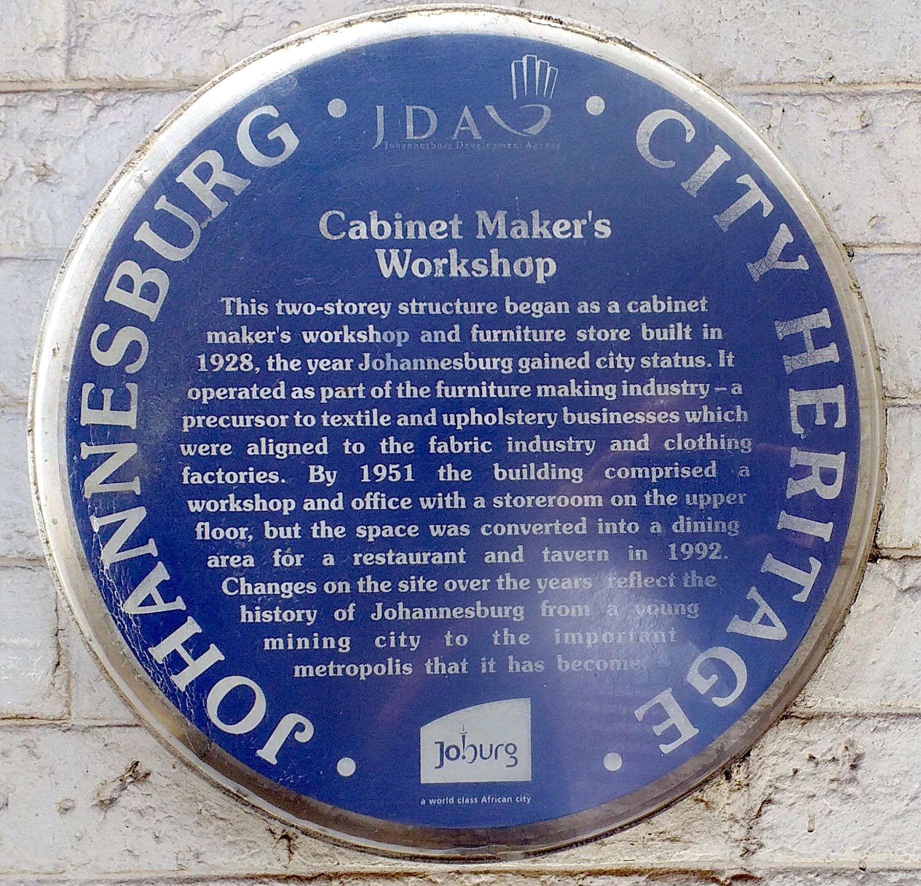 Cabinet Makers Workshop Blue Plaque - Heritage Portal - 2019