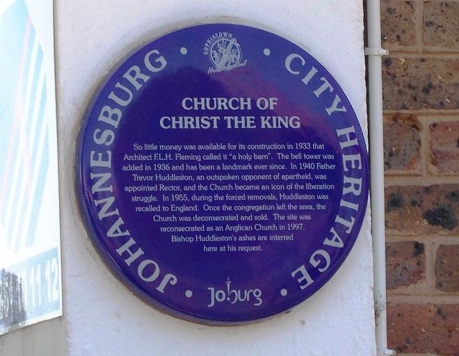 Church of Christ the King Blue Plaque - Heritage Portal - 2012