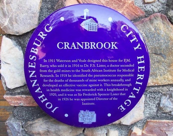 Cranbrook Blue Plaque - Heritage Portal - 2012