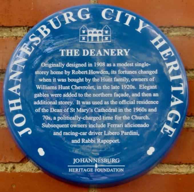 Deanery Blue Plaque - Sourced by Kathy Munro
