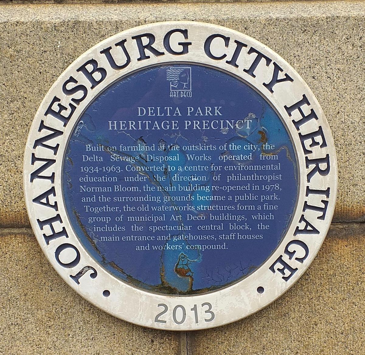 Delta Park Blue Plaque - Heritage Portal - 2020