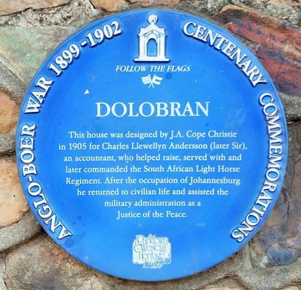 Dolobran Blue Plaque - Heritage Portal - 2017