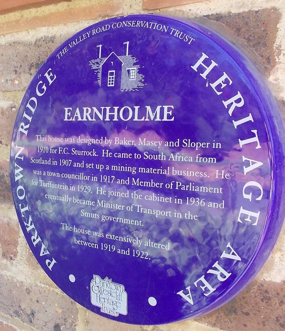Earnholme Plaque - Heritage Portal - 2012