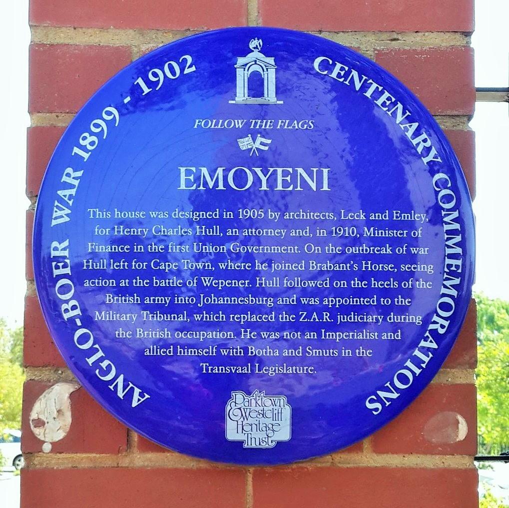 Emoyeni Blue Plaque - Heritage Portal - 2016
