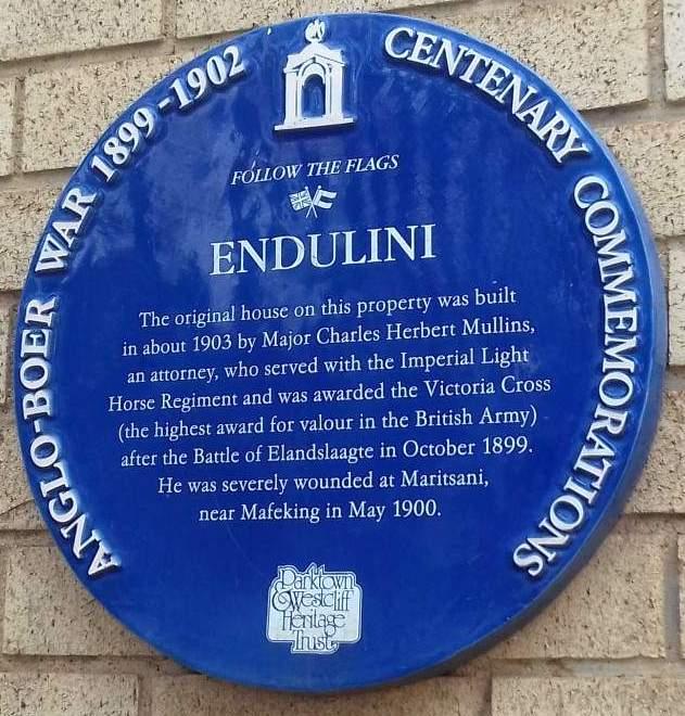 Endulini Blue Plaque - Heritage Portal - 2017