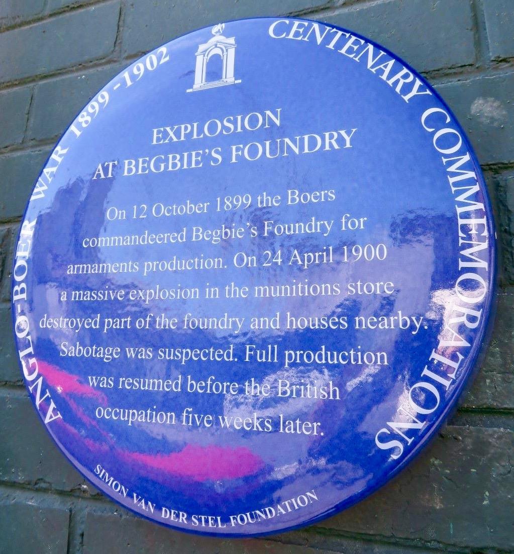Explosion at Begbies Foundry - Johannesburg Heritage Foundation - 2018