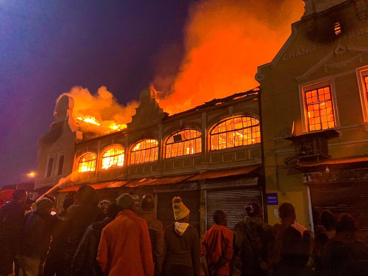 Grand Station Hotel on fire - Eugene Ulman - 2019