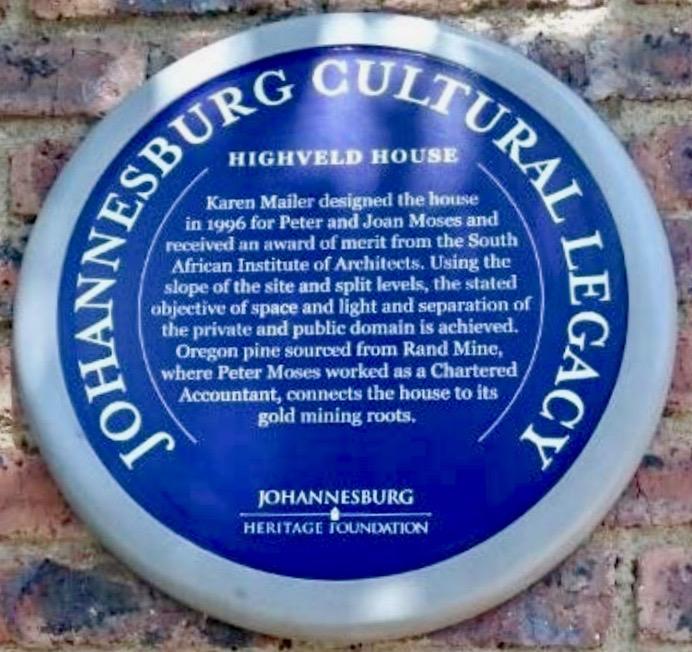 Highveld House Blue Plaque - Sticky Situations - 2017