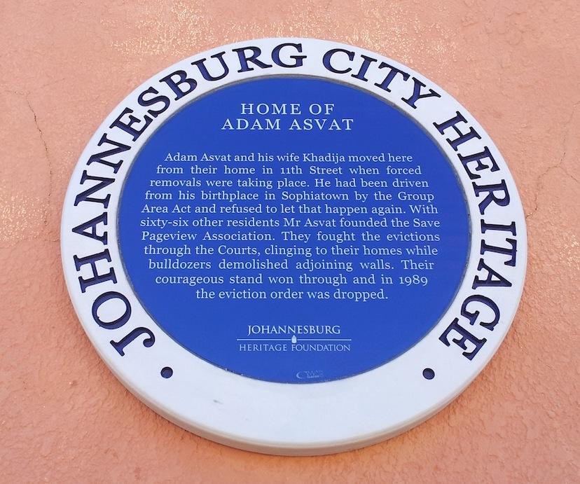 Home of Adam Asvat Blue Plaque - Heritage Portal - 2014